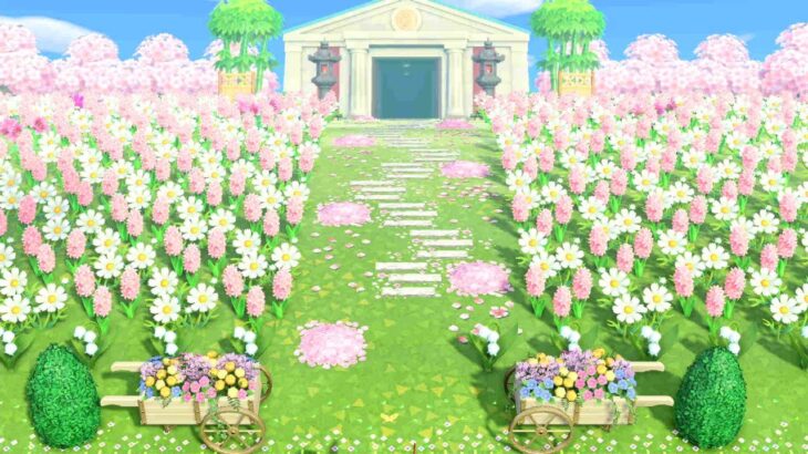 【あつ森🌲島紹介】　#shorts　春の桜いっぱいの風景　サクラ