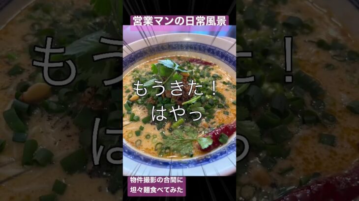 桜新町の坦々麺食べてみた【不動産営業マンの日常風景】#shorts #ラーメン#ルームツアー #不動産営業マ