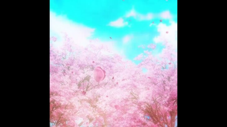 [背景フリー素材]    風景・桜並木・幻想的