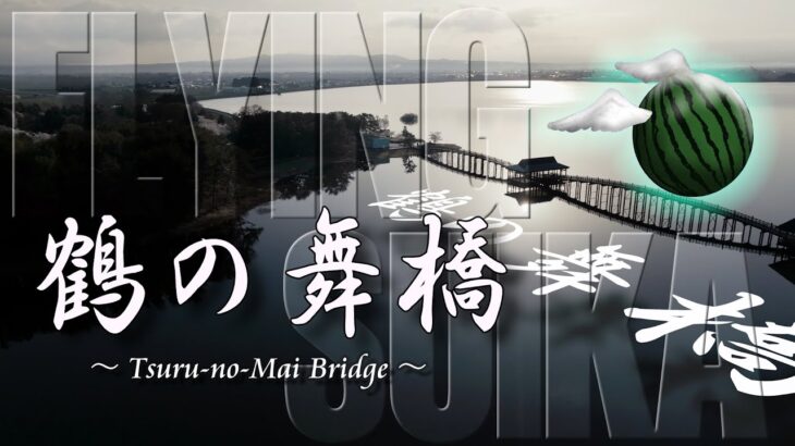 🌸【ドローン 空撮 4K】桜咲く「鶴の舞橋」青森県北津軽郡鶴田町 津軽富士見湖  Tsuru-no-Mai Bridge