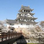 墨俣城の桜風景