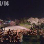 【360度動画】弘前公園の桜2023 VR散歩　追手門～東門