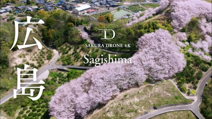 [SAKURA DRONE 4K] 広島県三原市佐木島 塔ノ峰千本桜｜Sakura in Sagishima｜桜ドローンプロジェクト2023 in 瀬戸内海