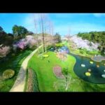 360°-VR体験　はままつフラワーパーク 水辺の広場の桜とチューリップ