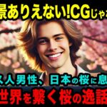 【海外の反応】「こんな風景ありえない…CGじゃないのか？」桜に魅了されたイギリス人男性が、日本と世界を繋ぐ桜の逸話に感極まる!!