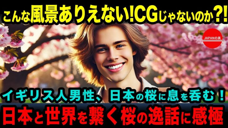 【海外の反応】「こんな風景ありえない…CGじゃないのか？」桜に魅了されたイギリス人男性が、日本と世界を繋ぐ桜の逸話に感極まる!!