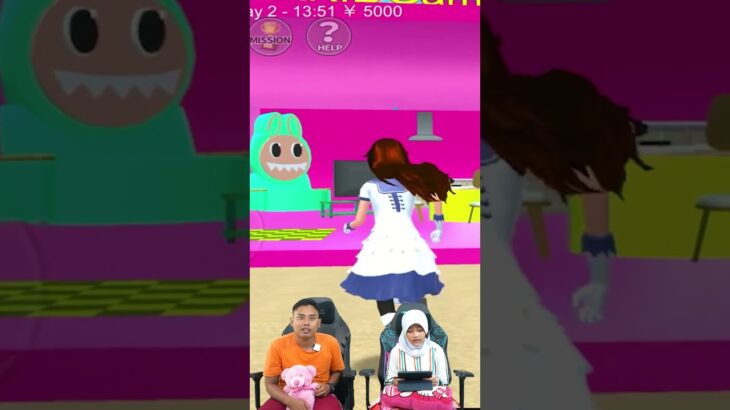 KALIAN PILIH KUROMI ATAU LABUBU DI KOTA SAKURA? #sakuraschoolsimulator #dinargaming #kuromi #labubu