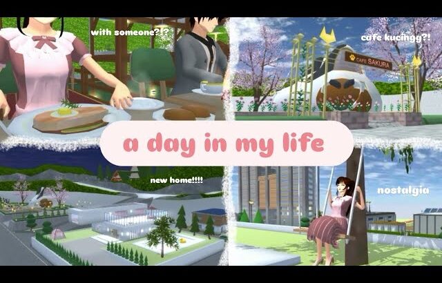 a day in my life || vr sakura school simulator ||