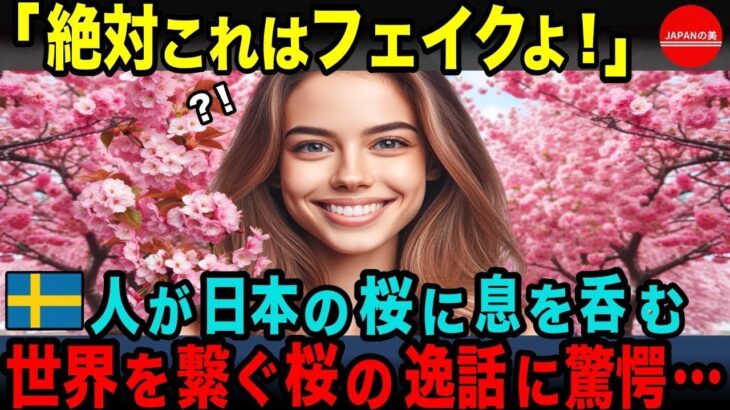 【海外の反応】「こんな風景ありえない!CGでしょ?」桜に魅了されたスウェーデン人が日本と世界を繋ぐ桜の逸話に感極まる!!