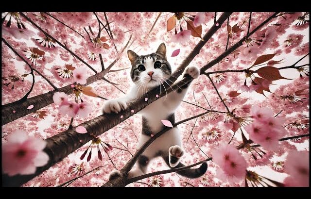 猫と「初桜」