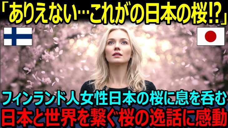 【テーマ】【海外の反応】「こんな風景ありえない！これが日本の桜！？ 」桜に魅了されたフィンランド人女性が日本と世界を繋ぐ桜の逸話に感動！！【日本賞賛】